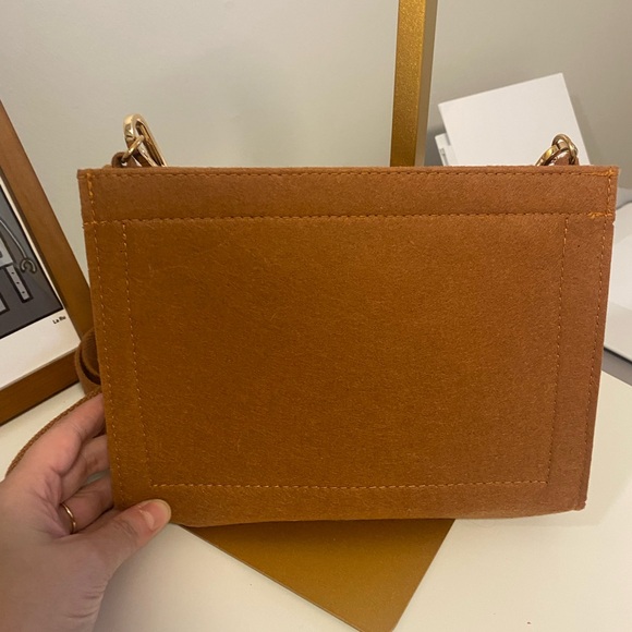 Brown and Gold Crossbody Purse Insert - Picture 5 of 5